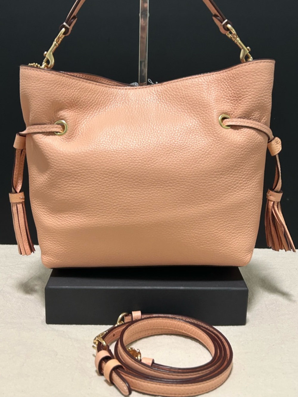 COACH Andy Horse & Carriage Pebble Leather 2Way Crossbody/Satchel - Picture 5 of 16